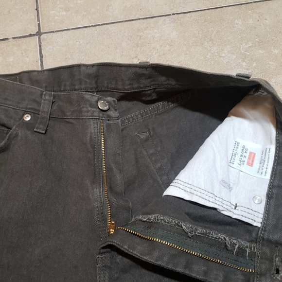 Wrangler Dark Green Straight Leg Jeans W34/L30 - Picture 3 of 7
